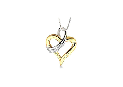 Dual Tone Plated | Heart Pendants